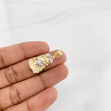 Pendant Face of Christ 3.35g / 1 1/4 in Two-Tone Yellow White 18K Gold