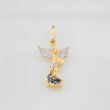 Pendant Archangel Saint Michael 1.05g / 3/4 in Three Golds 18K