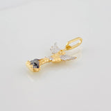 Pendant Archangel Saint Michael 1.05g / 3/4 in Three Golds 18K
