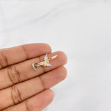 Pendant Archangel Saint Michael 1.05g / 3/4 in Three Golds 18K