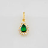 Pendant Tear 1.1g / 3/4 in 18K Yellow Gold