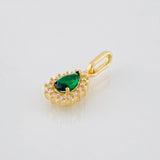 Pendant Tear 1.1g / 3/4 in 18K Yellow Gold