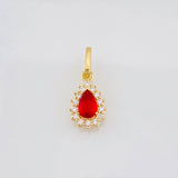 Pendant Tear 1.1g / 3/4 in 18K Yellow Gold