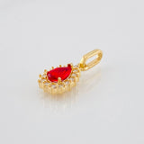 Pendant Tear 1.1g / 3/4 in 18K Yellow Gold