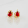 Stud Earrings Tear 2.35g / in / 8.04mm Yellow Gold 18K