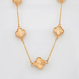Cadena Aro Seguido Trebol 6.7g / 20 in / 0.9mm Oro Rosa 18K