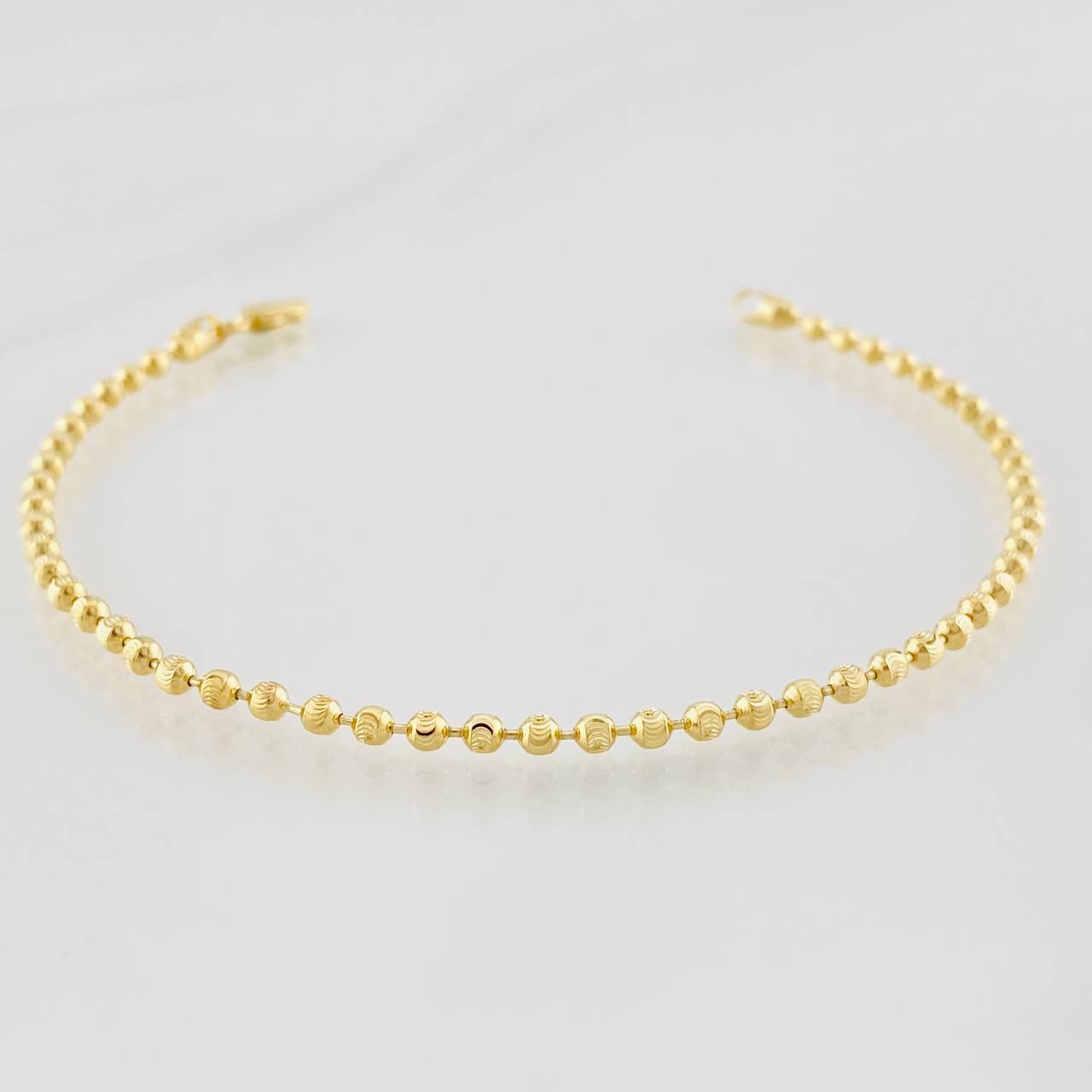 Pulso Militar Media Luna 4.65g / 7 3/4 in / 2.45mm Oro Amarillo 18K