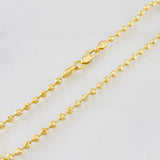 Pulso Militar 4.65g / 7 3/4 in / 3mm Oro Amarillo 18K