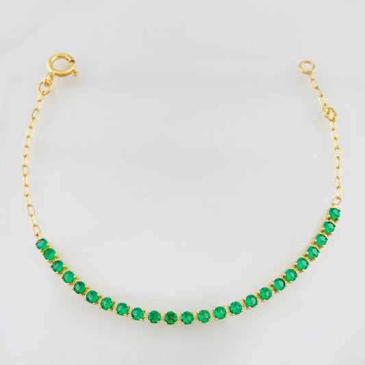 Pulso Modulable Tennis 3.45g / 6 3/4 in - in / 2.6mm Oro Amarillo 18K