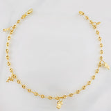 Tobillera GC 4.2g / 10 1/4 in / 3.25mm Oro Amarillo 18K