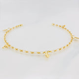 Tobillera GC 4.2g / 10 1/4 in / 3.25mm Oro Amarillo 18K