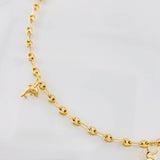 Tobillera GC 4.3g / 10 1/2 in / 3.35mm Oro Amarillo 18K