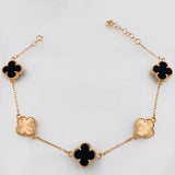 Pulso Trebol 7g / 8 1/2 in / 1.15mm Oro Rosa 18K