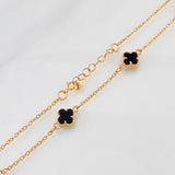 Cadena Trebol 4.6g / 20 in / 1.15mm Oro Rosa 18K
