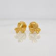 Stud Earrings Clover 0.8g / in / 5.8mm Yellow Gold 18K
