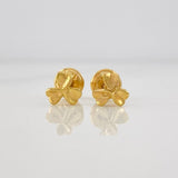 Stud Earrings Clover 0.8g / in / 5.8mm Yellow Gold 18K