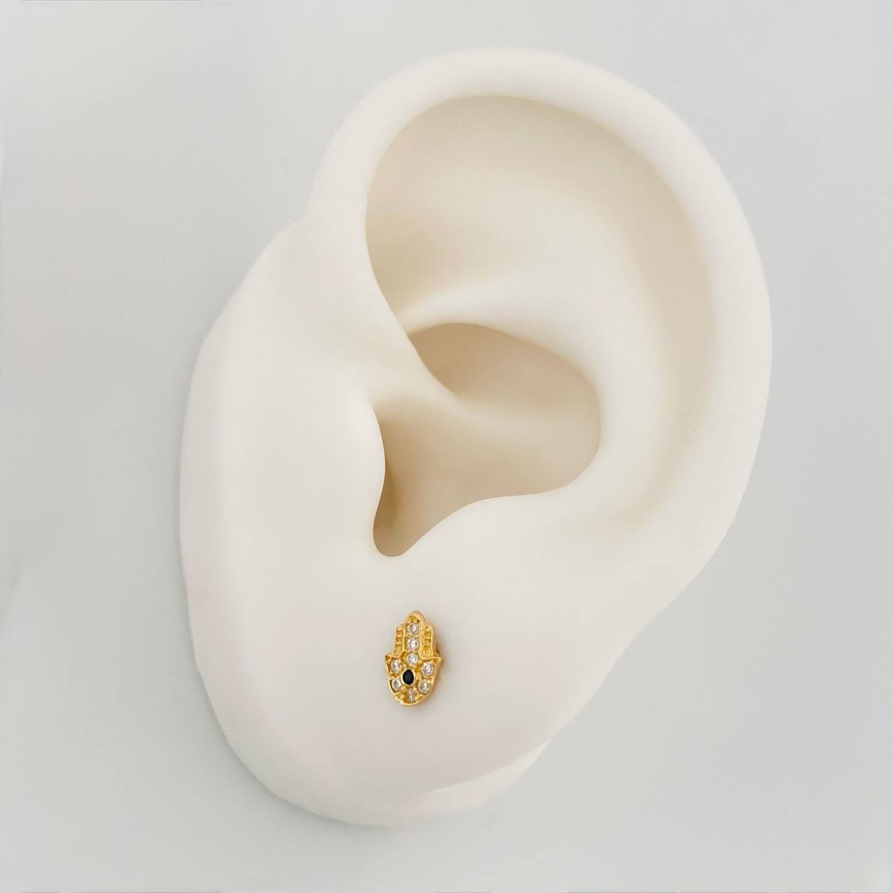 Topos Mano Hamsa 0.7g / in / 4.45mm Oro Amarillo 18K