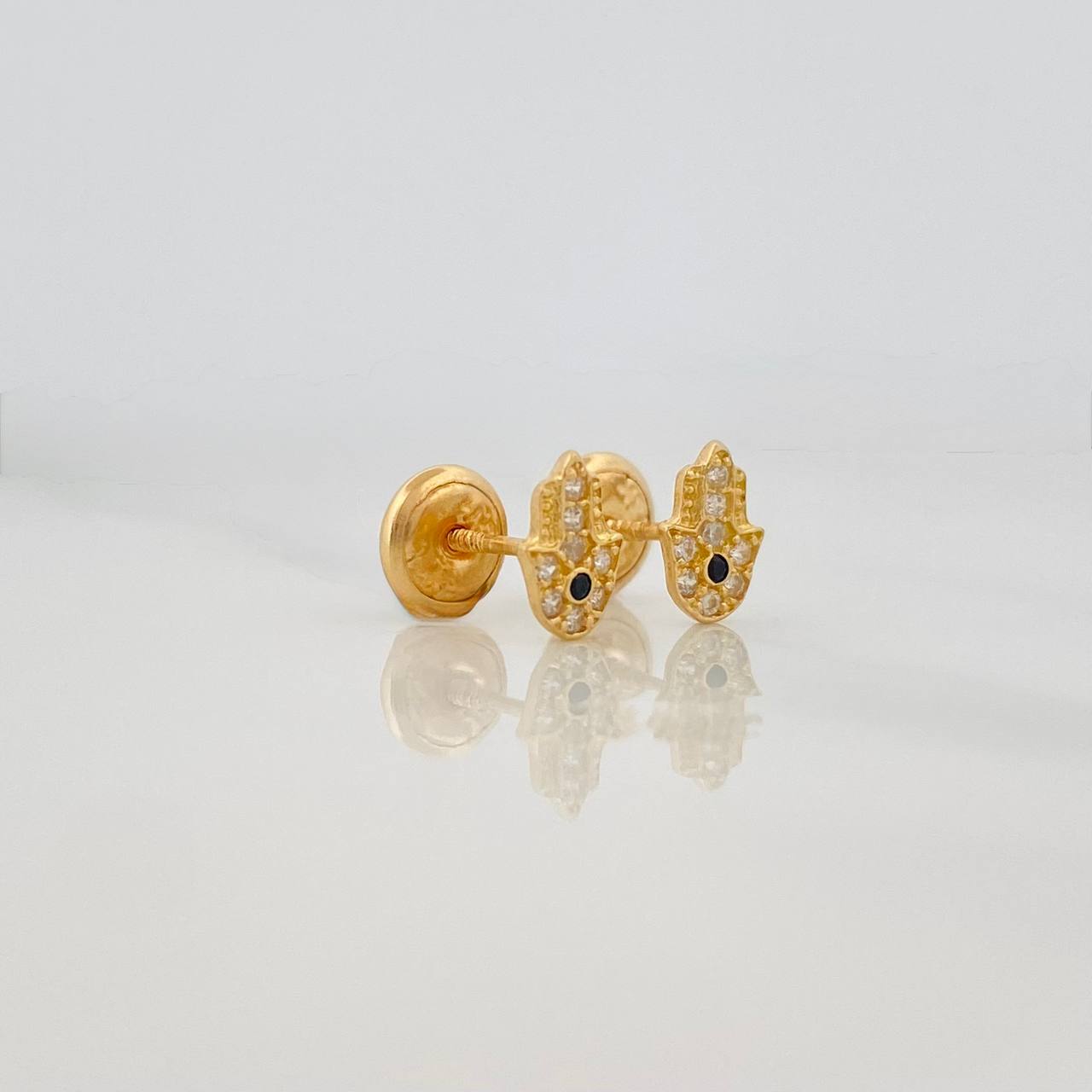Topos Mano Hamsa 0.7g / in / 4.45mm Oro Amarillo 18K