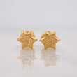 Stud Earrings Star of David 0.65g / in / 4.95mm Yellow Gold 18K