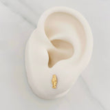 Stud Earrings Virgen Milagrosa 0.55g / in / 3.97mm Yellow Gold 18K