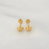 Stud Earrings Virgen Milagrosa 0.55g / in / 3.97mm Yellow Gold 18K