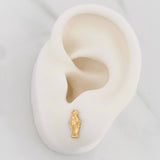 Stud Earrings Virgen Milagrosa 0.65g / in / 4.98mm Yellow Gold 18K