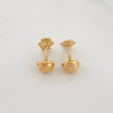 Stud Earrings Virgen Milagrosa 0.65g / in / 4.98mm Yellow Gold 18K