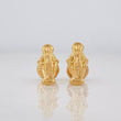 Stud Earrings Virgen Milagrosa 0.65g / in / 4.98mm Yellow Gold 18K