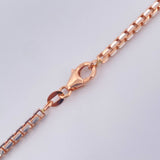 Cadena Veneciana 32gr / 27 3/4 in / 2.6mm Dos Oros Blanco Rosa +3 18K $