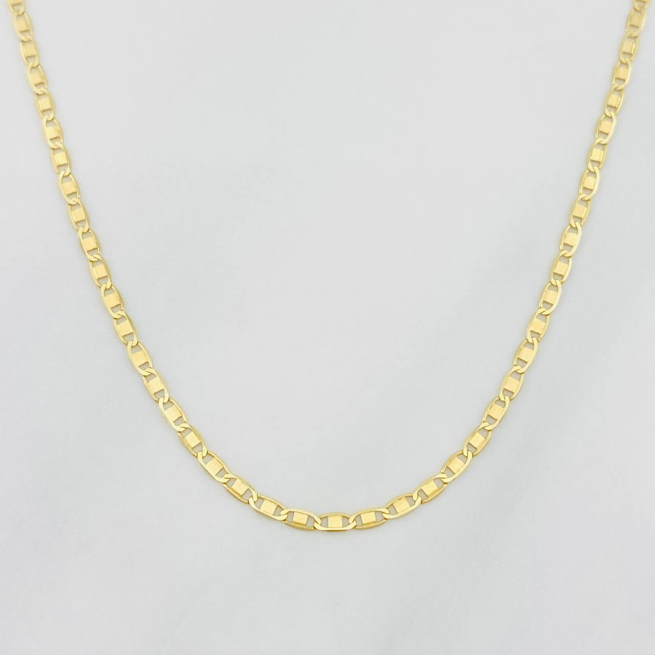 Cadena Escalera Plana 1.55g / 18 in / 1.4mm Oro Amarillo 18K