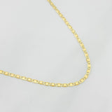 Cadena Escalera Plana 1.55g / 18 in / 1.4mm Oro Amarillo 18K