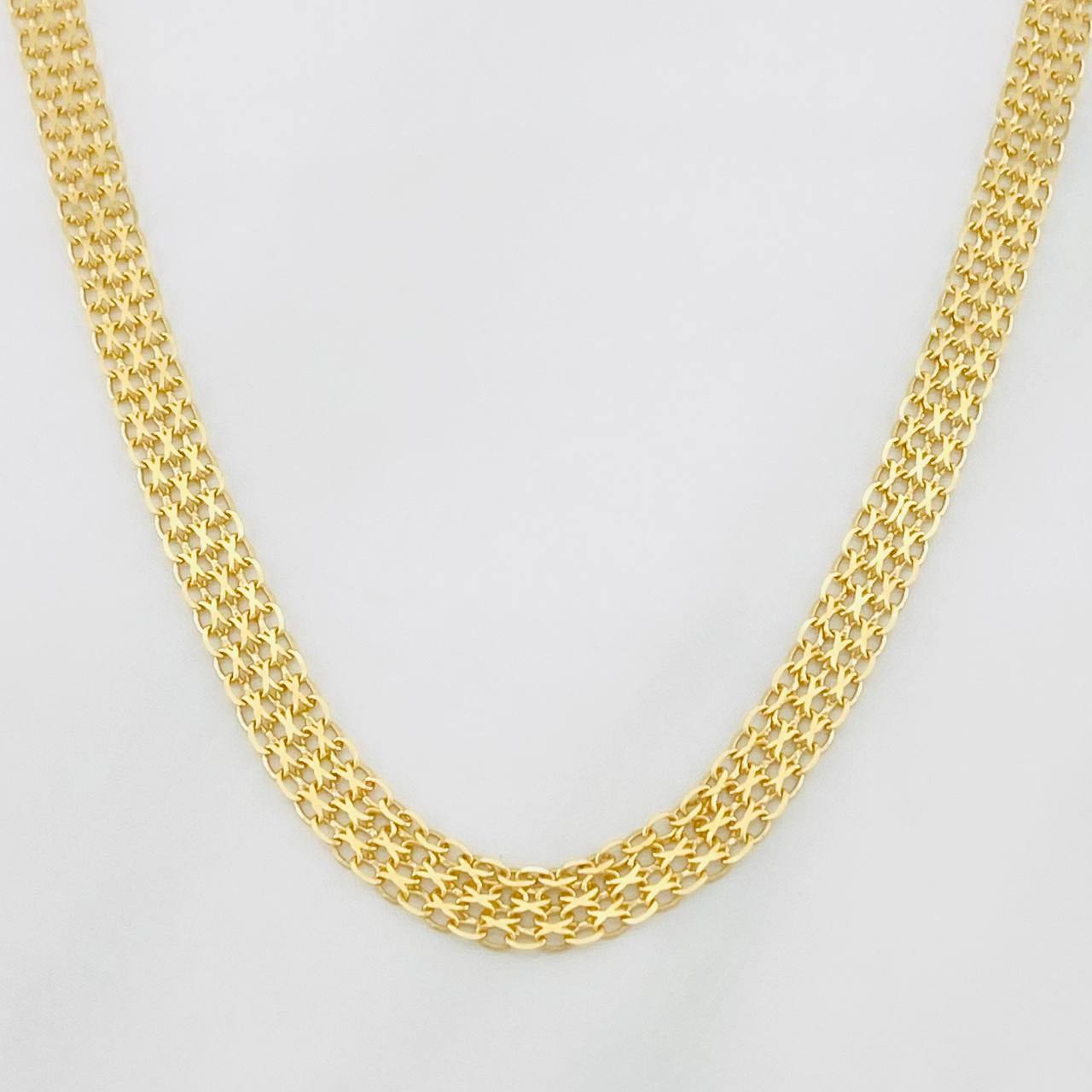 Bismark Chain 6.9g / 20 in / 4.3mm Yellow Gold 18K