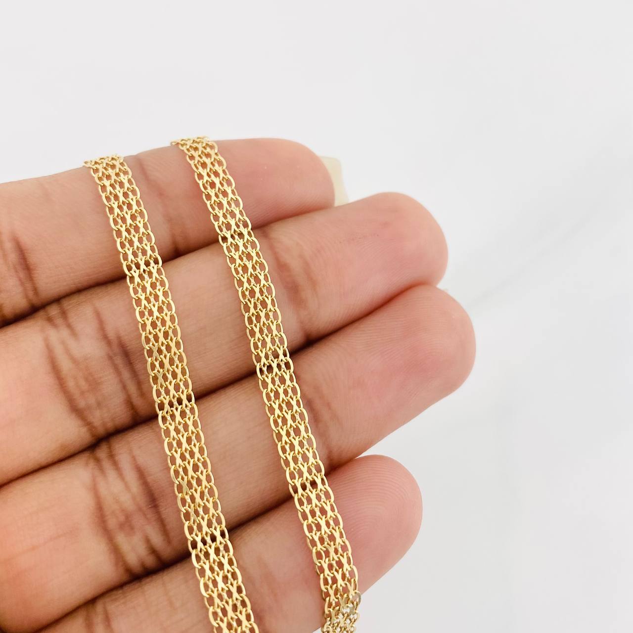Bismark Chain 6.9g / 20 in / 4.3mm Yellow Gold 18K