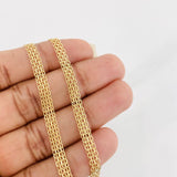 Bismark Chain 6.9g / 20 in / 4.3mm Yellow Gold 18K