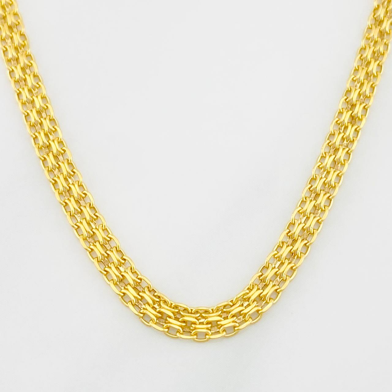 Cadena China 4.65g / 20 in / 3.7mm Oro Amarillo 18K