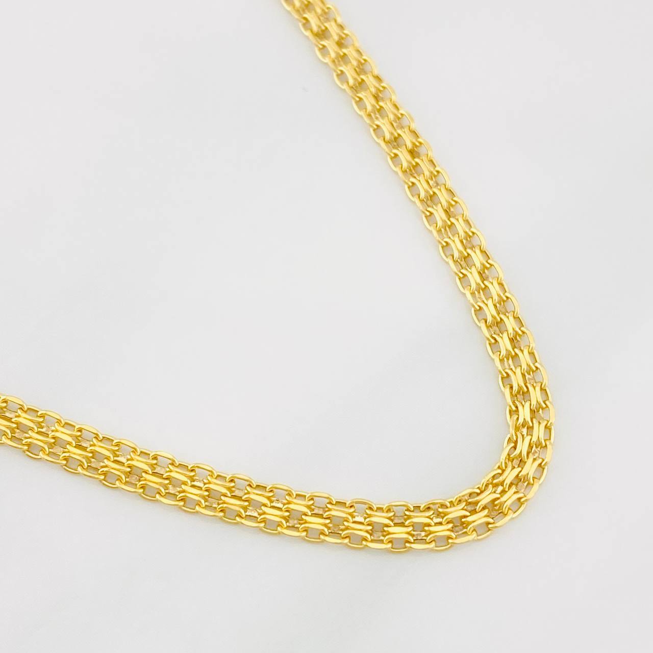 Cadena China 4.65g / 20 in / 3.7mm Oro Amarillo 18K