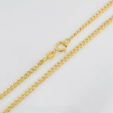 Cadena Cubana 1.7g / 18 in / 1.93mm Oro Amarillo 18K