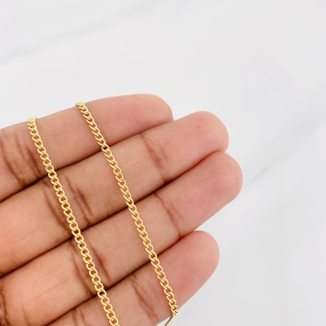 Cadena Cubana 1.7g / 18 in / 1.93mm Oro Amarillo 18K