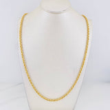 Rope Chain 7.05g / 24 in / 3.3mm 18K Yellow Gold
