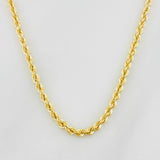 Rope Chain 3.75g / 24 in / 2.2mm Yellow Gold 18K