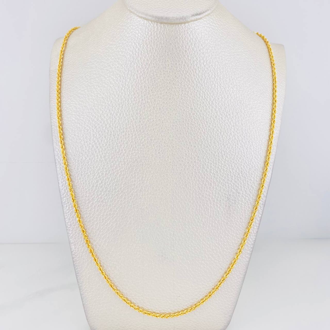 Rope Chain 3.6g / 24 in / 2.19mm 18K Yellow Gold