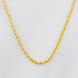Rope Chain 2.2g / 24 in / 1.65mm 18K Yellow Gold