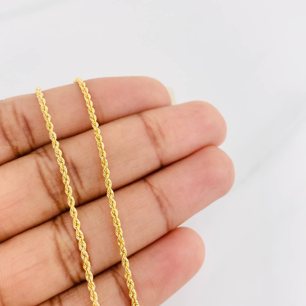Rope Chain 2.2g / 24 in / 1.65mm 18K Yellow Gold