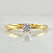 Bordered Solitaire Ring 1.55gr / Size 4 3/4 / 18K Gold ©