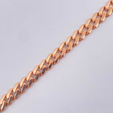 Pulso Cubana Monaco 6.45gr / 7 1/4 in / 5mm Dos Oros Blanco Rosa +4 18K $