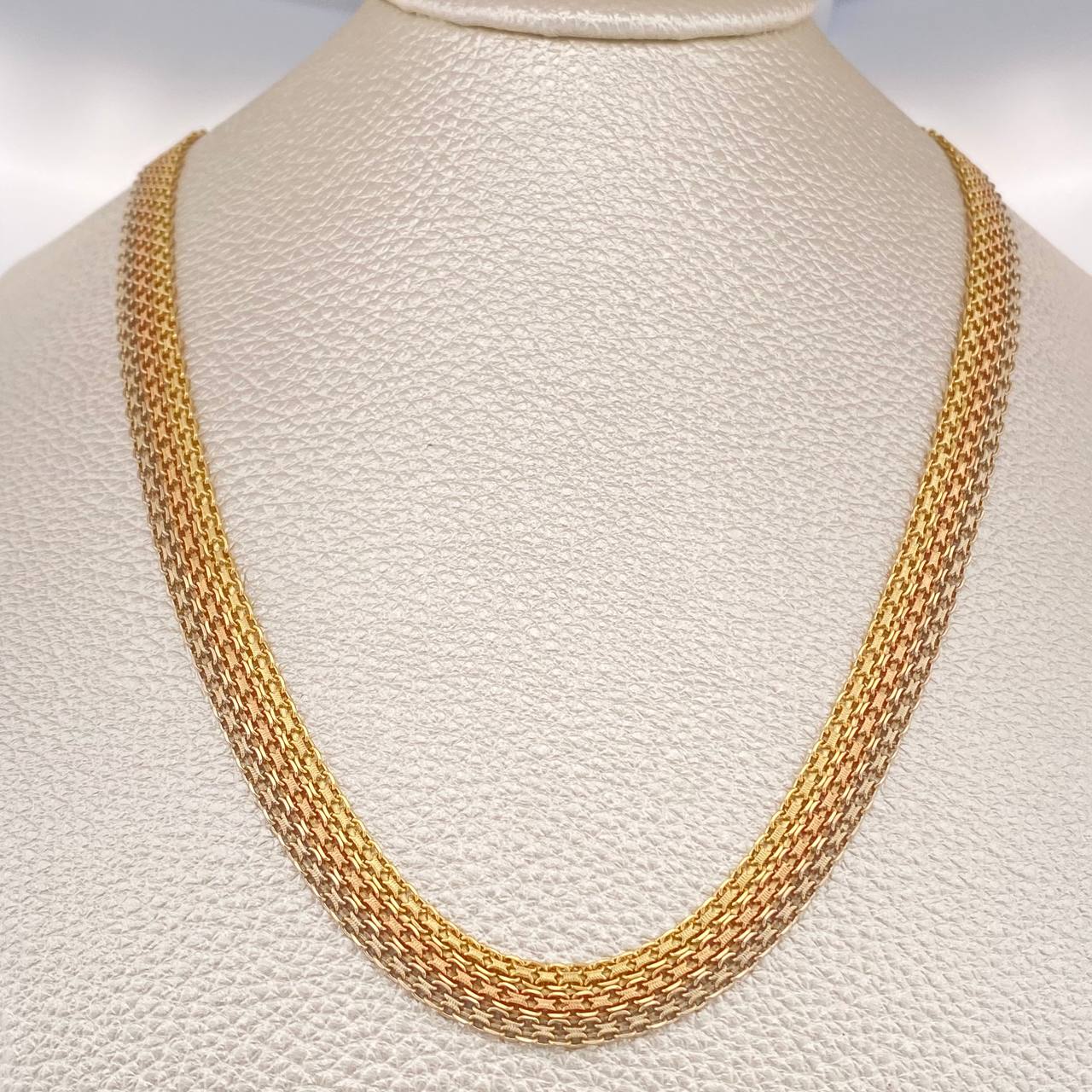 Cadena China 23.1gr / 24 in / 7mm Tres Oros +1 18K $