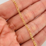 Figaro Bracelet 1.25 g / 7 3/4 in / 2.15 mm Yellow Gold 18K