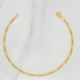Pulso Figaro 1.2gr / 7 1/2 in / 2mm Oro Amarillo +1 18K %