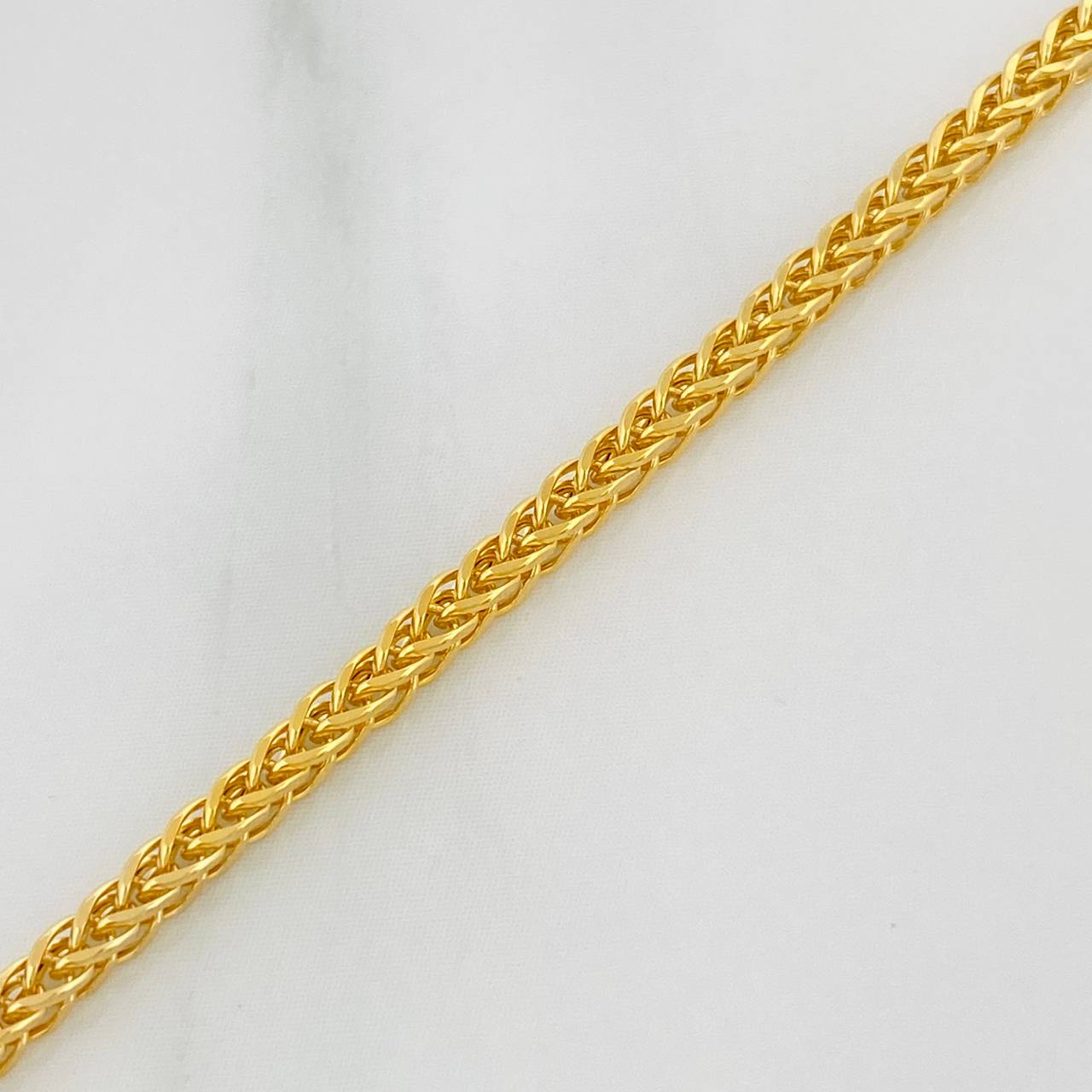 Pulso Franco 2gr / 7 3/4 in / 2mm Oro Amarillo +3 18K &