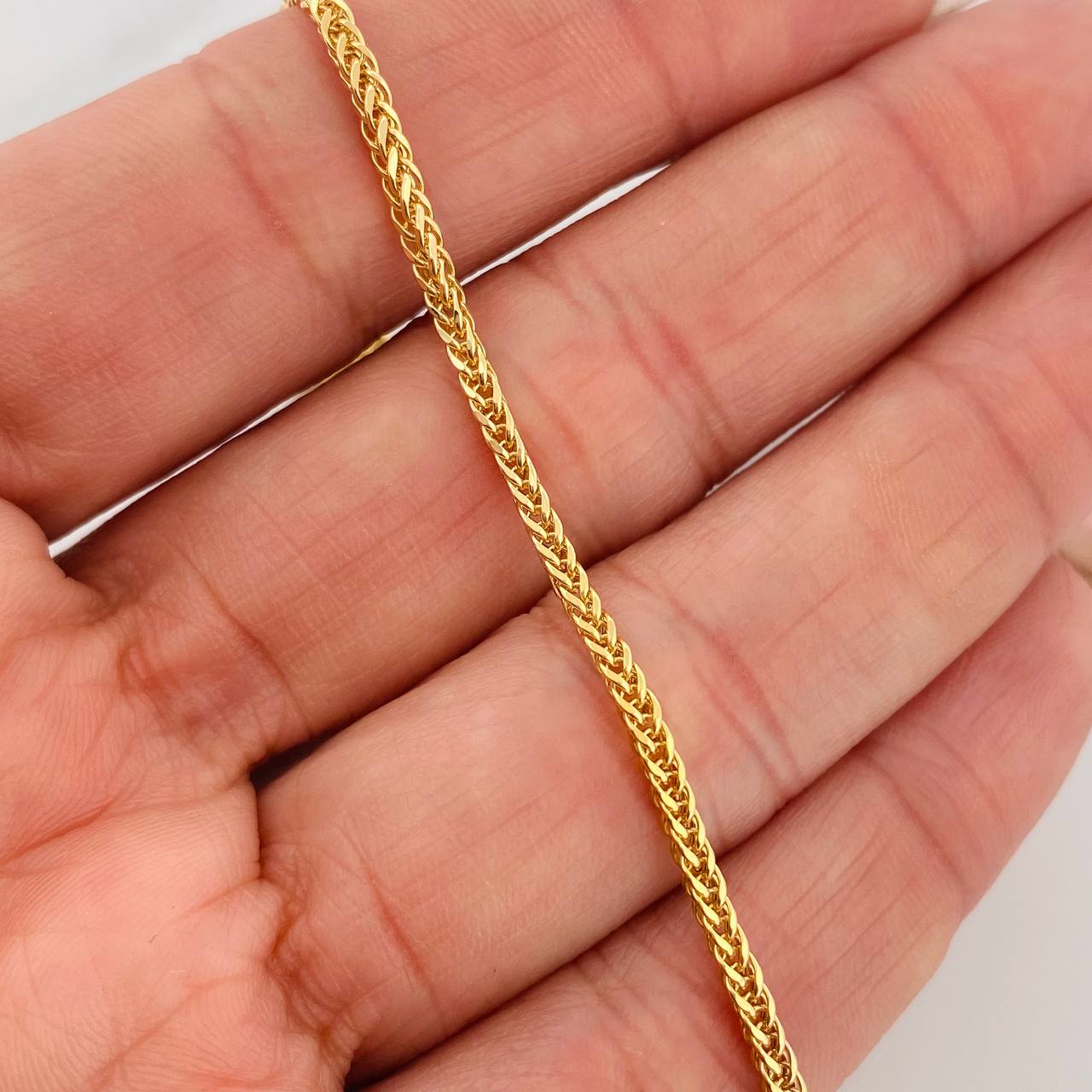 Pulso Franco 2gr / 7 3/4 in / 2mm Oro Amarillo +3 18K &